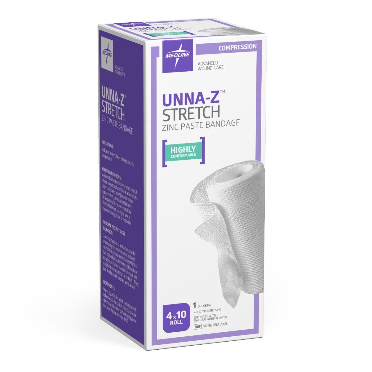 Medline Unna-Z Stretch Elastc Zinc Paste Bandage