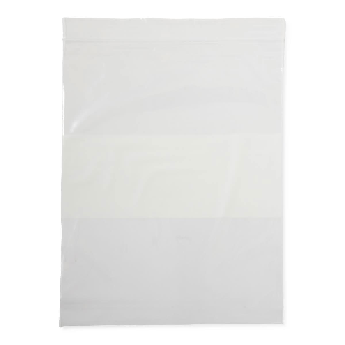 Medline Plastic Zip Closure Bags with White Write-On Block