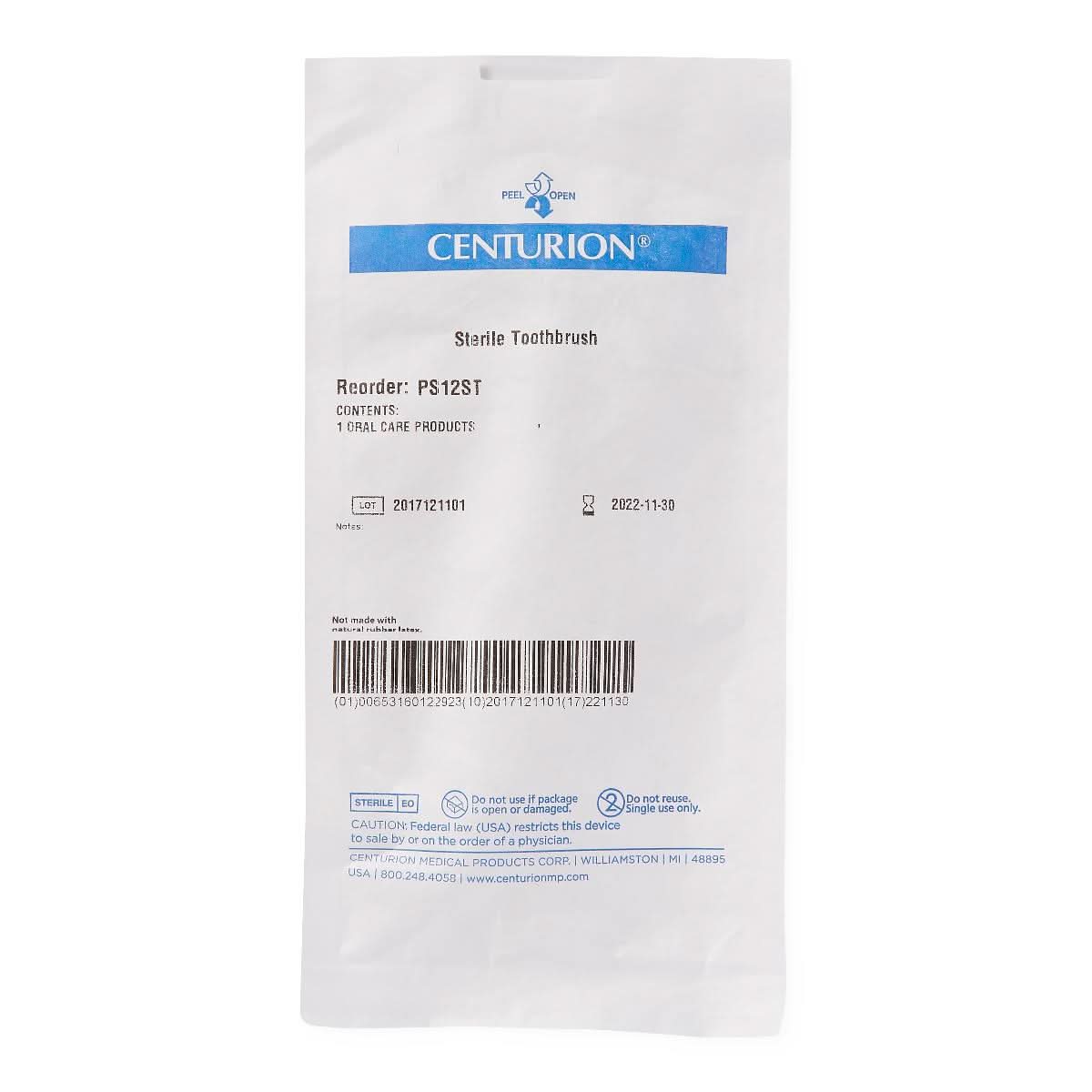 Medline Centurion Sterile Toothbrushes