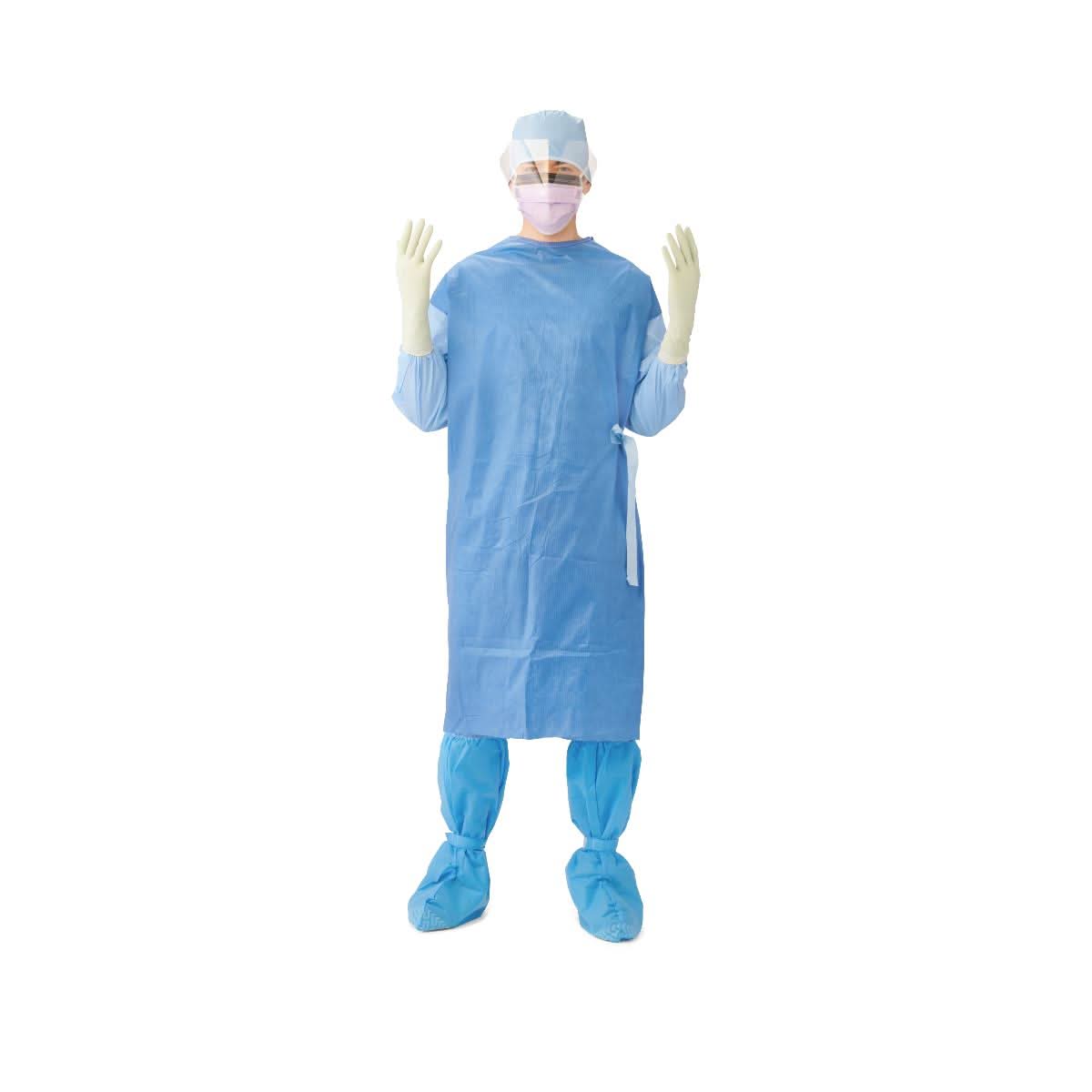 Medline Sterile Poly-Reinforced Breathable Film Sleeve Eclipse Gown