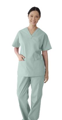 Medline ComfortEase Women's 2-Pocket Scrub Tops (Style 8801)