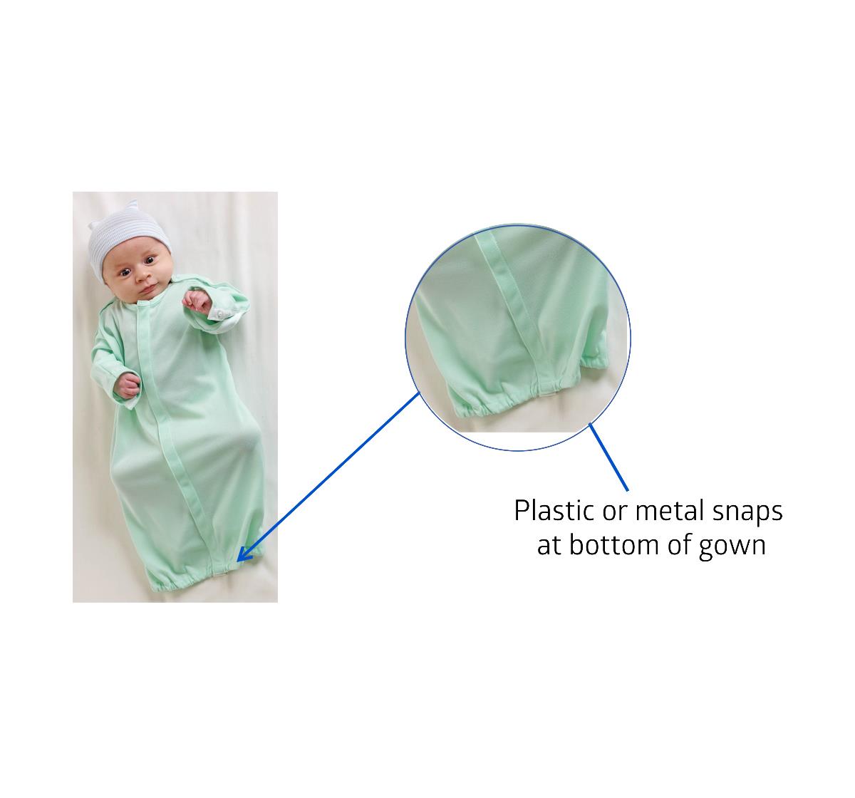 Medline Comfort-Knit Infant IV Gowns