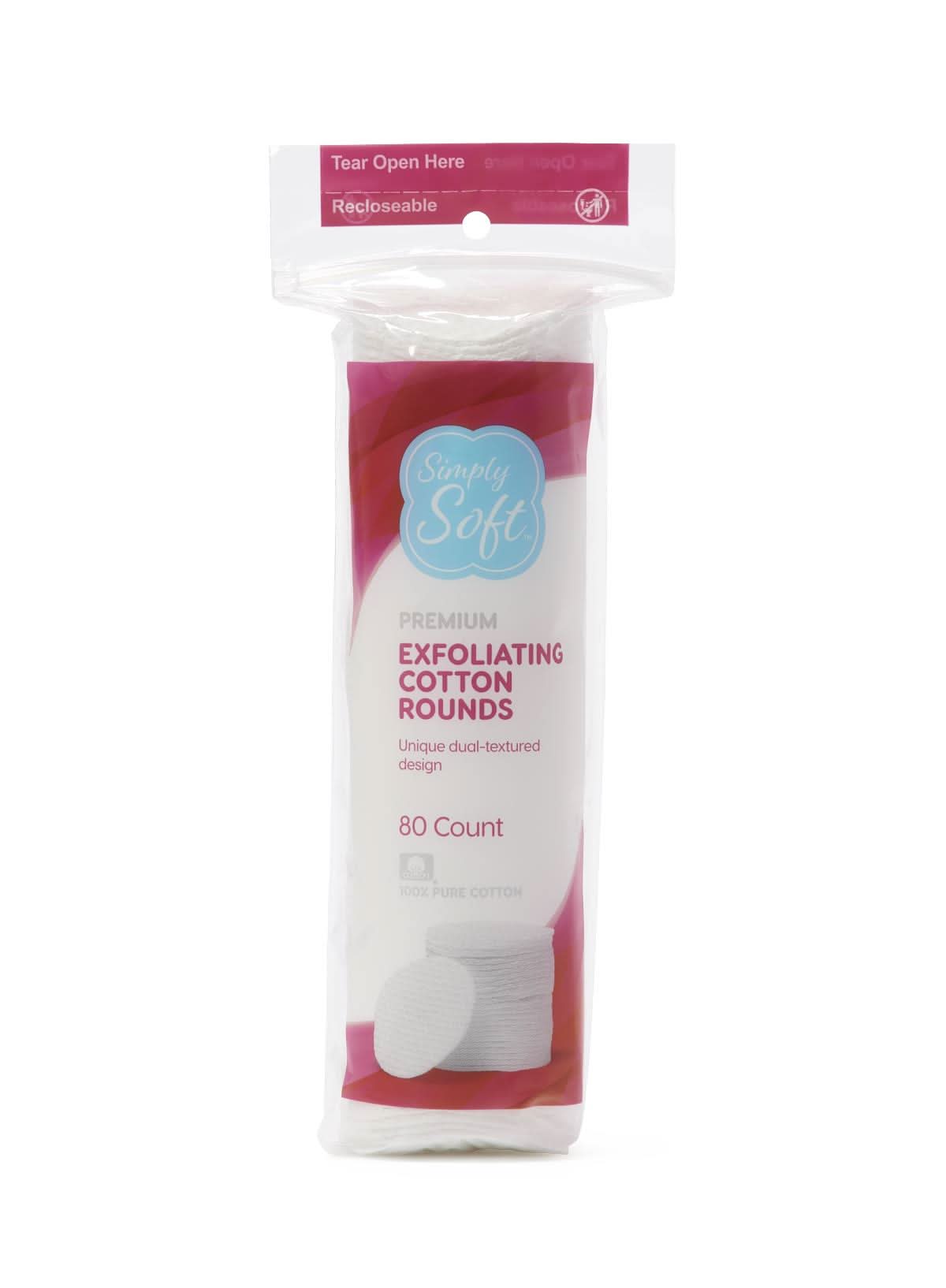 Medline Simply Soft Exfoliating Cotton Rounds