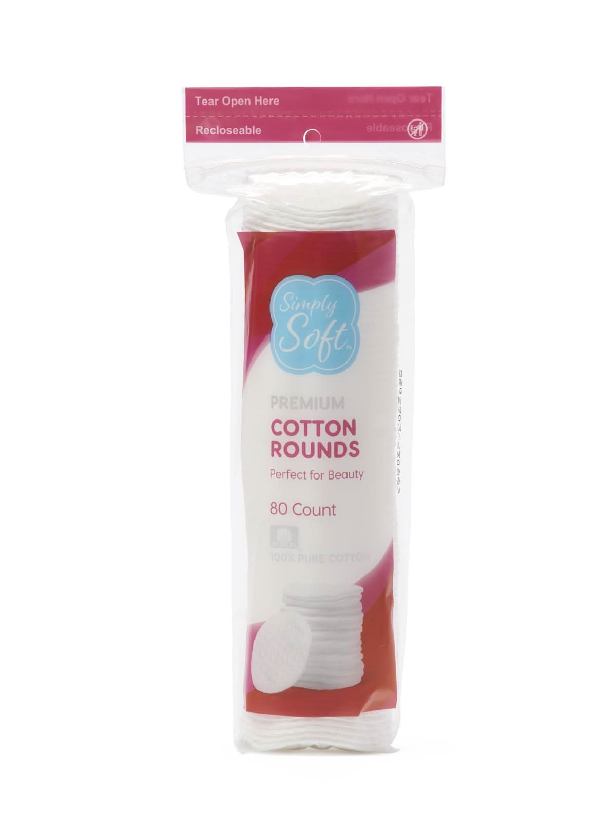 Medline Simply Soft Cotton Rounds, 300 Count