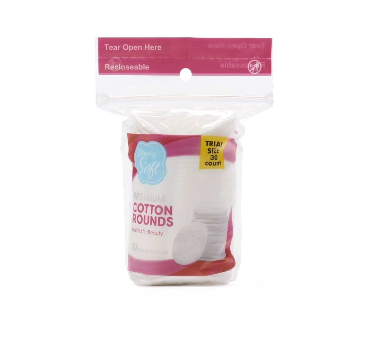 Medline Simply Soft Cotton Rounds, 300 Count