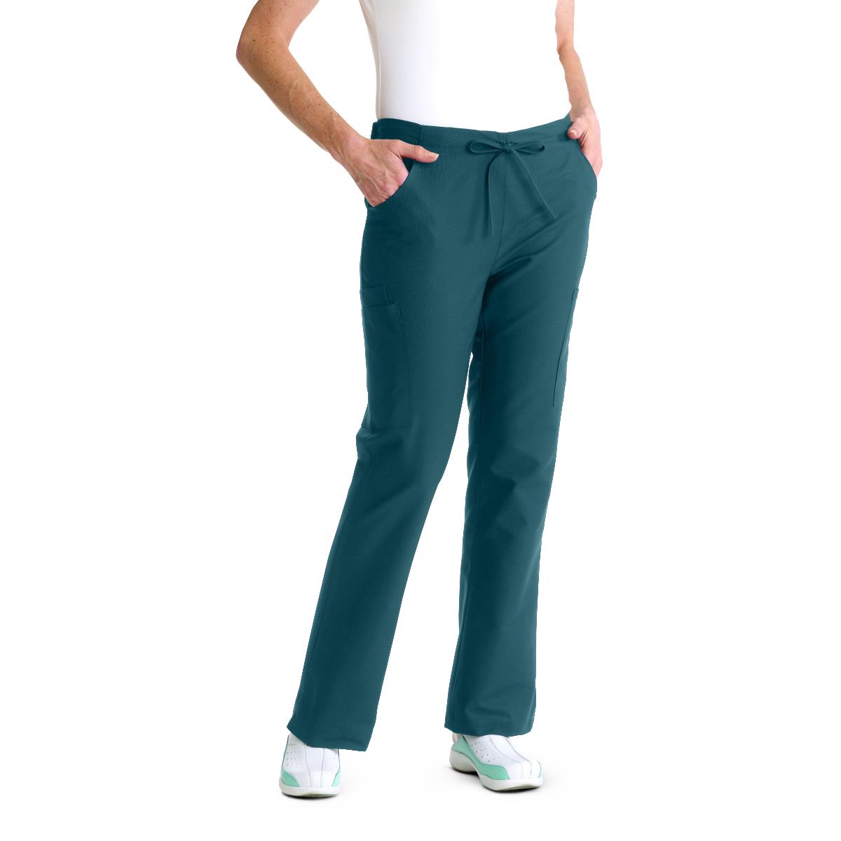 Medline ComfortEase Women's Petite Cargo Scrub Pants (Style 8865)