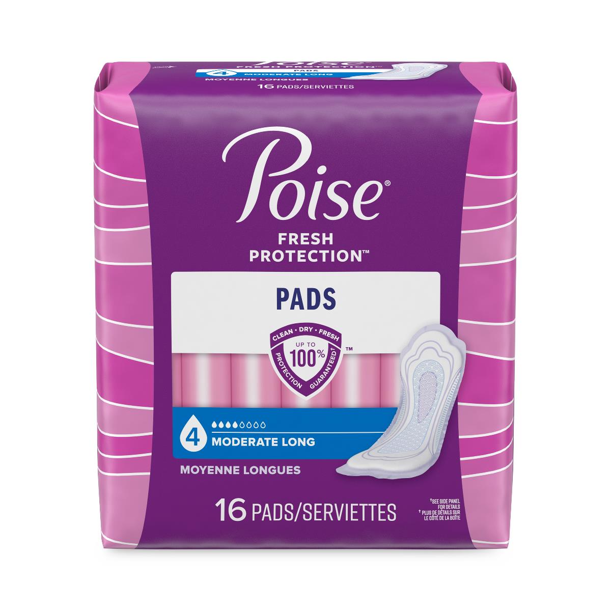 Medline Poise Moderate Absorbency Incontinence Pads