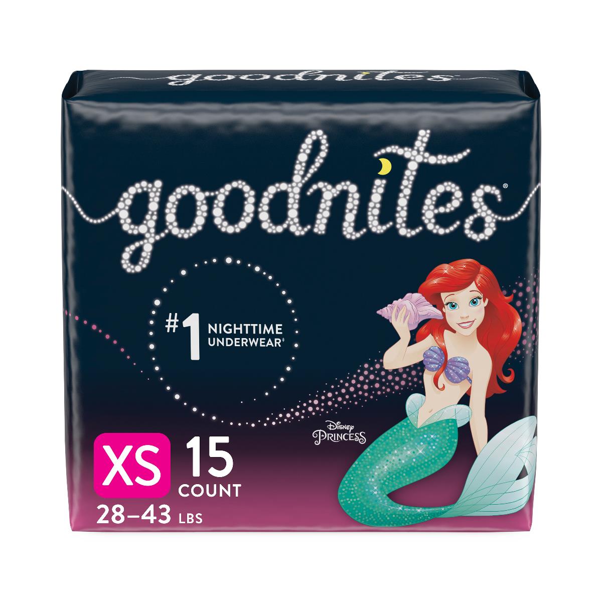 Medline Goodnites Girls' Overnight Bedwetting Underwear