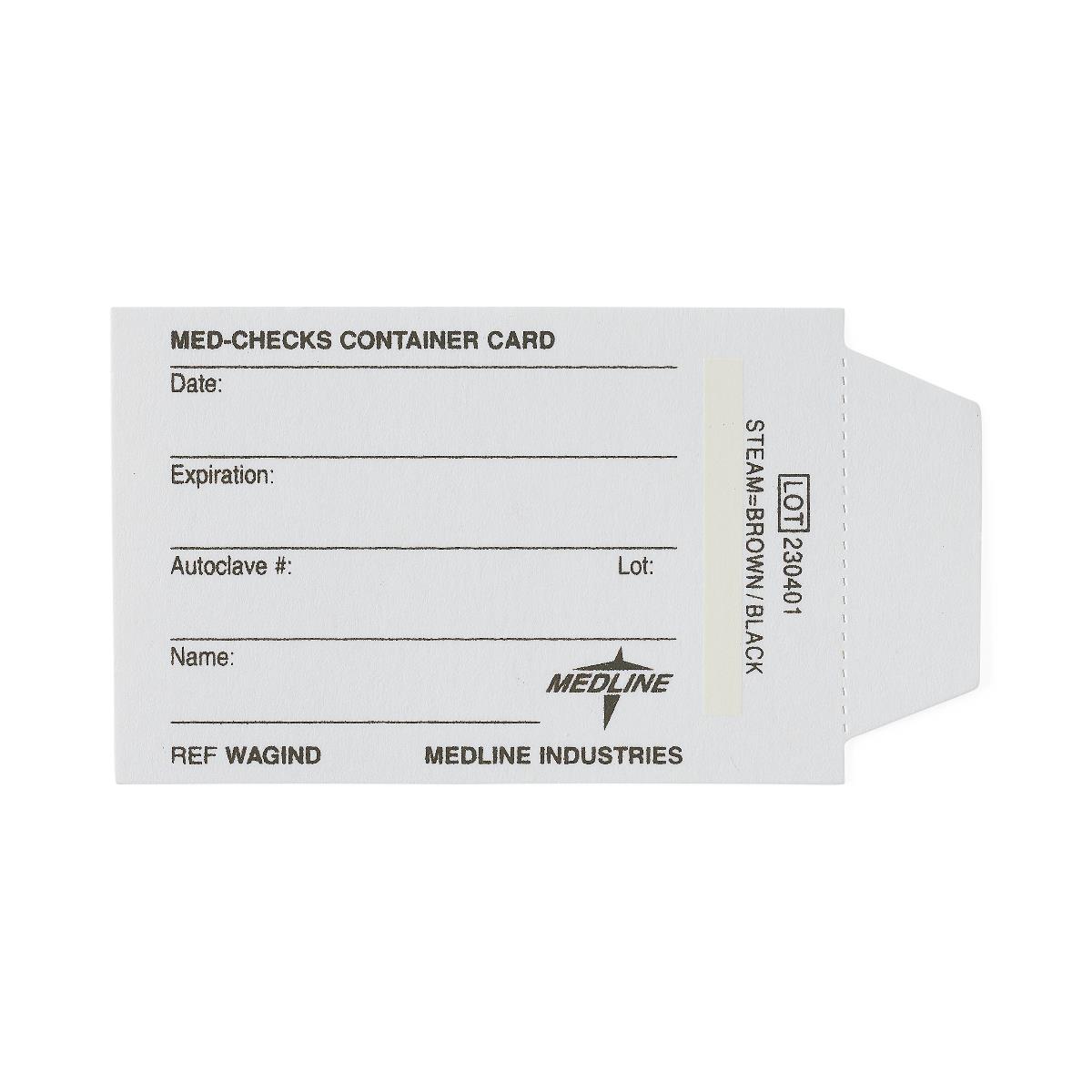 Medline Surgical Instrument Sterilization Process Indicators Cards