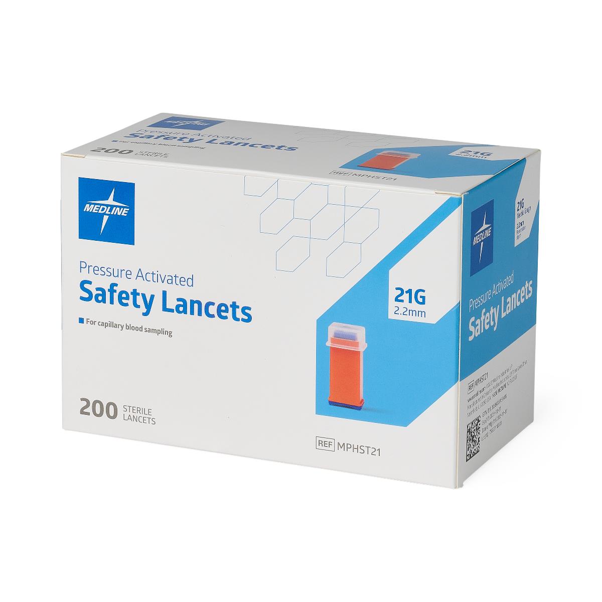 Medline Pressure Activation Safety Lancets
