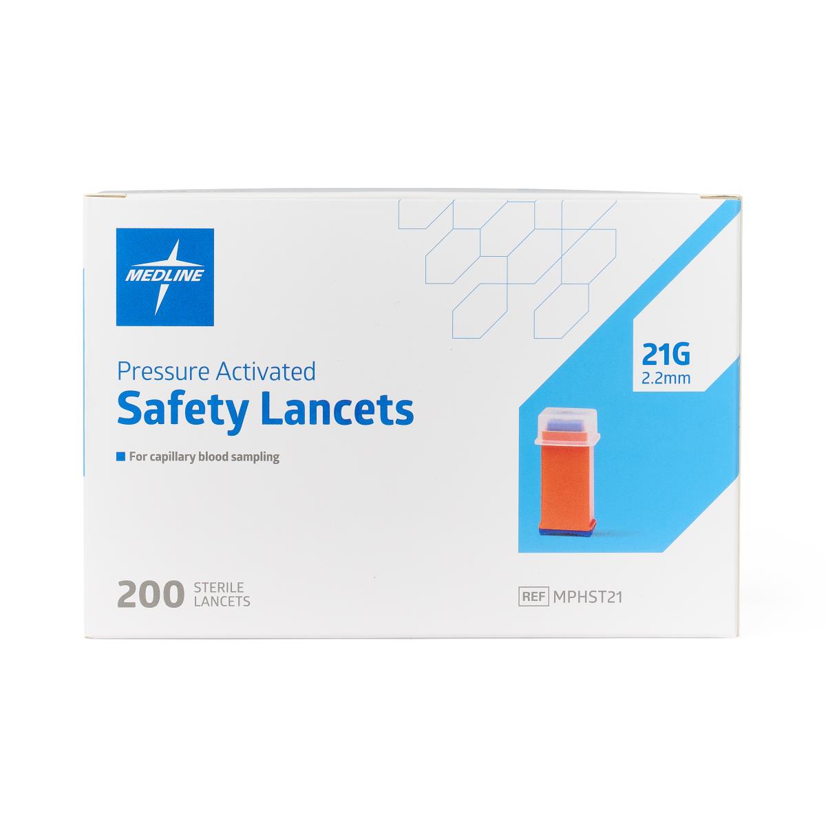Medline Pressure Activation Safety Lancets