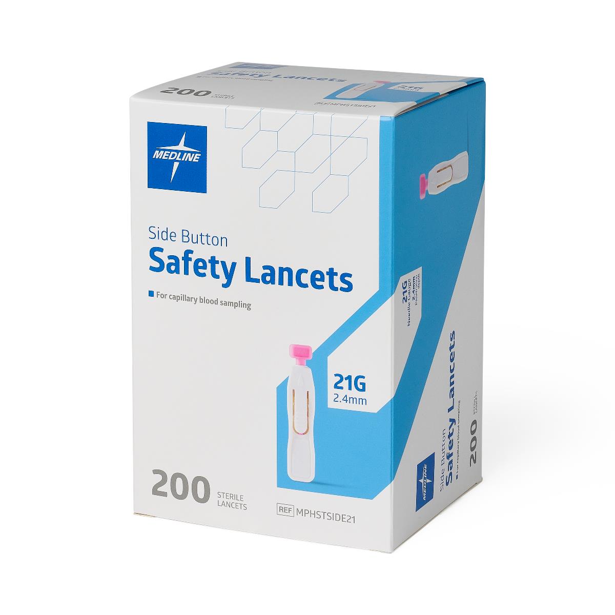 Medline Side Button Safety Lancets