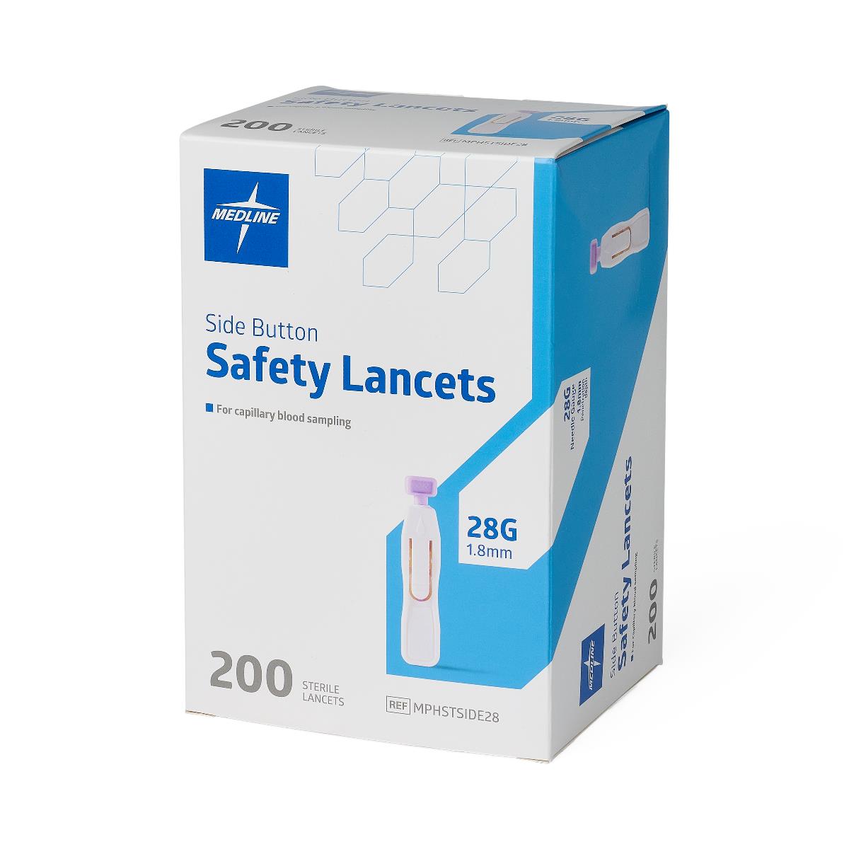 Medline Side Button Safety Lancets