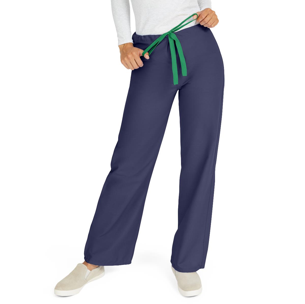 Medline AngelStat Style 600 Unisex Reversible Scrub Pants with Color Coding