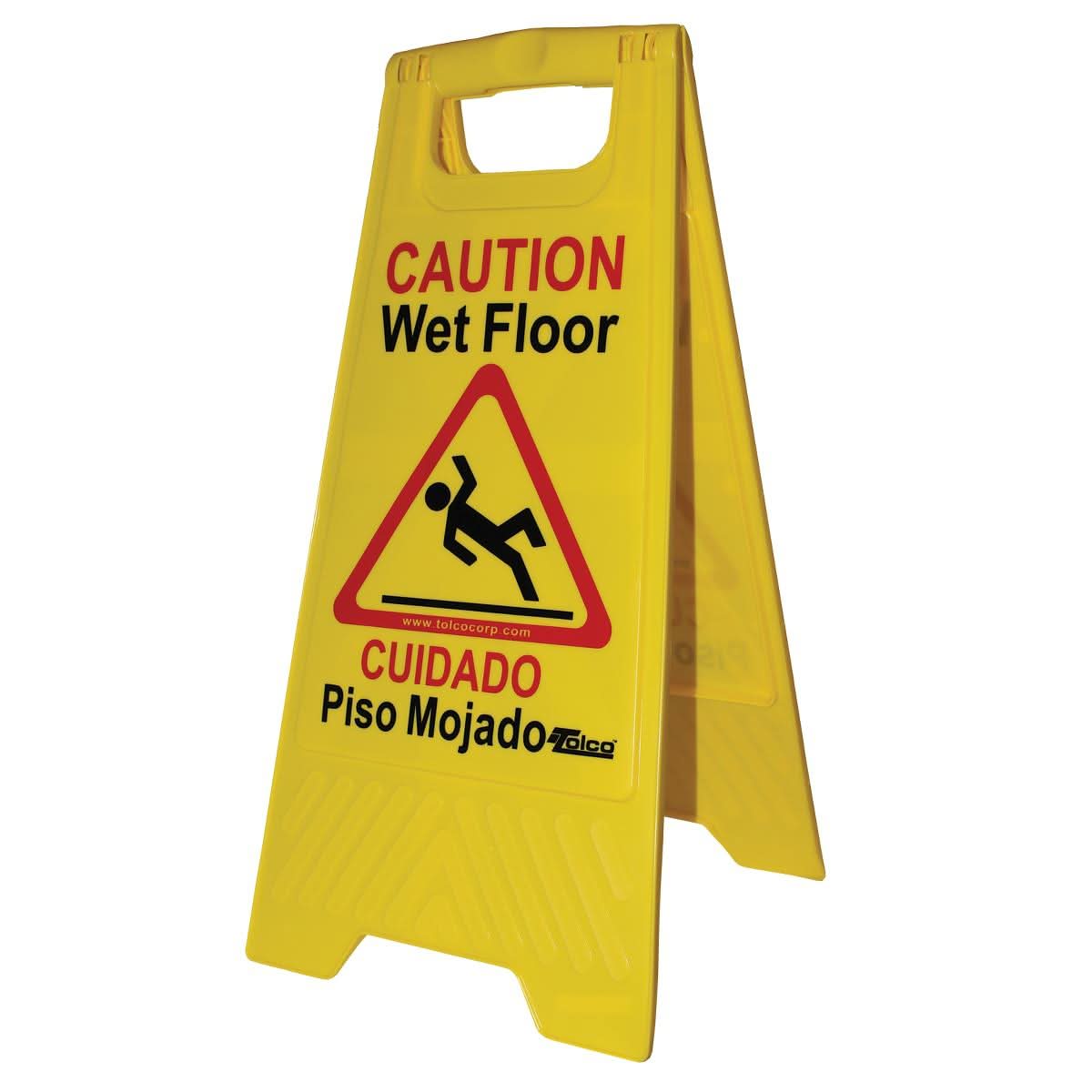 Medline English/Spanish Wet Floor Sign