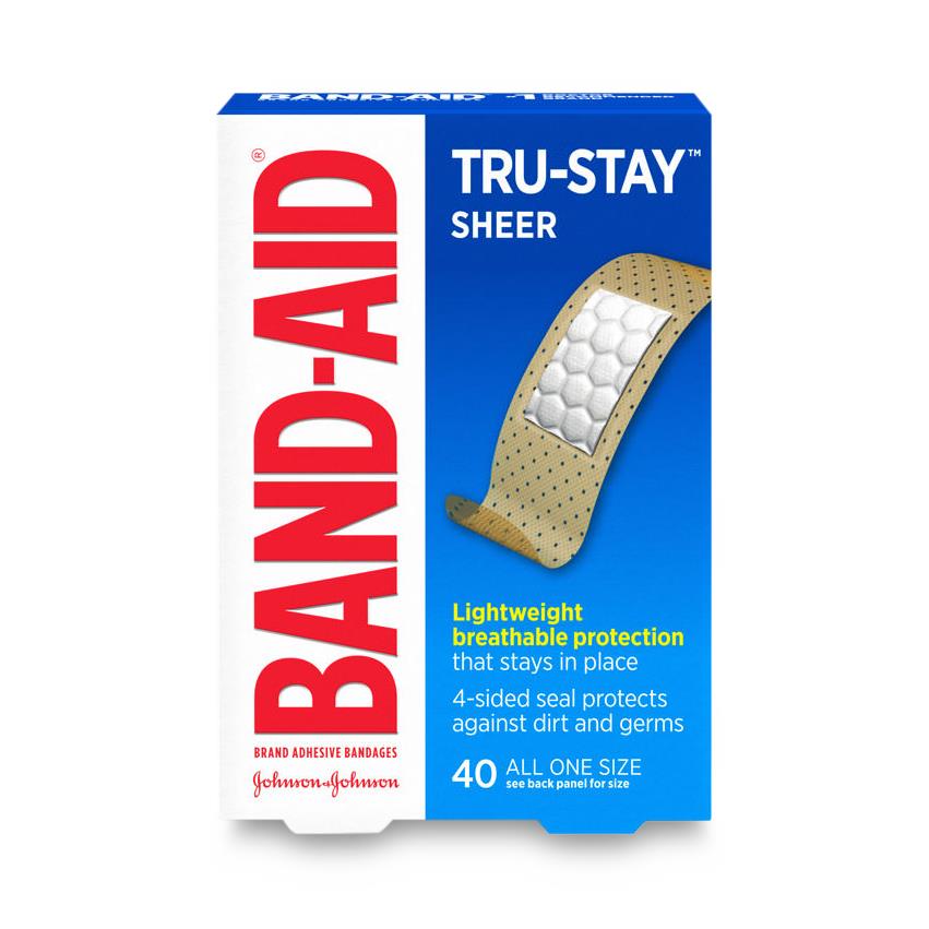 Medline BAND-AID Assorted Sheer Adhesive Bandages