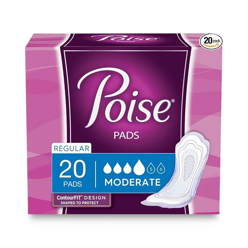 Medline Poise Moderate Absorbency Incontinence Pads
