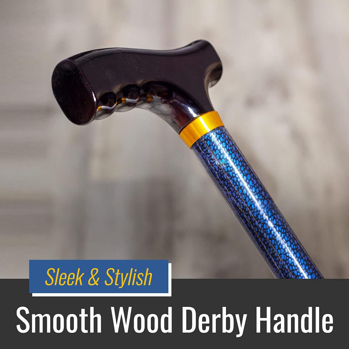 Medline DMI Lightweight Adj Derby Top Canes