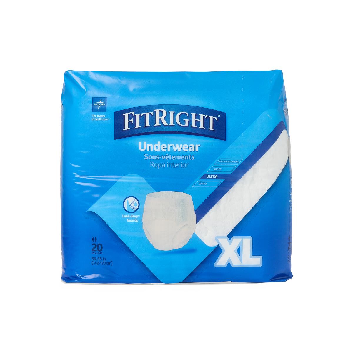 Medline FitRight Ultra Adult Incontinence Underwear