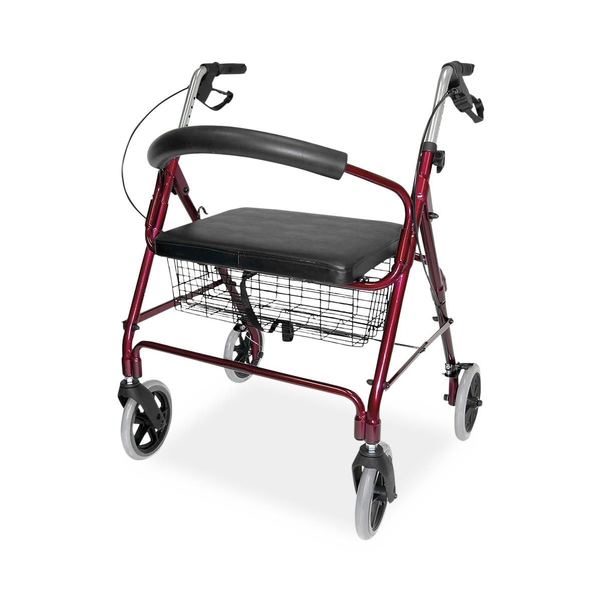 Medline DMI Extra-Wide Heavy-Duty Lightweight Aluminum Rollator