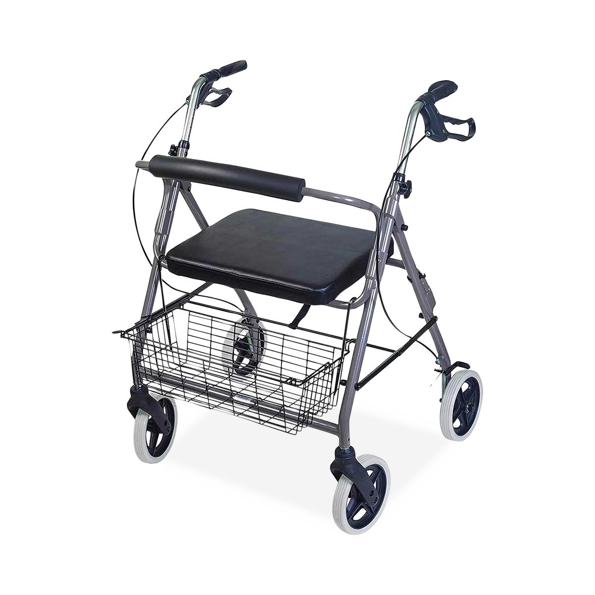 Medline DMI Extra-Wide Heavy-Duty Lightweight Aluminum Rollator