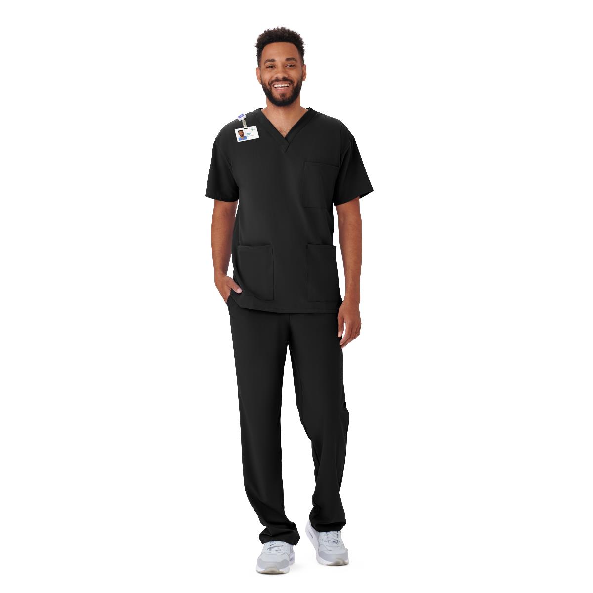 Medline Henderson AVE Style 4615 Unisex V-Neck 3-Pocket Scrub Tops