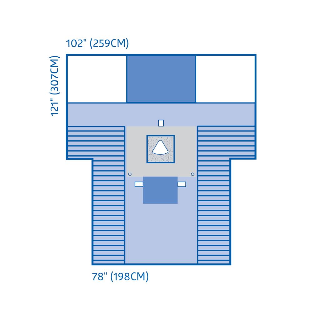 Medline Cesarean Section Surgical Drape with Pouch and Fenestration