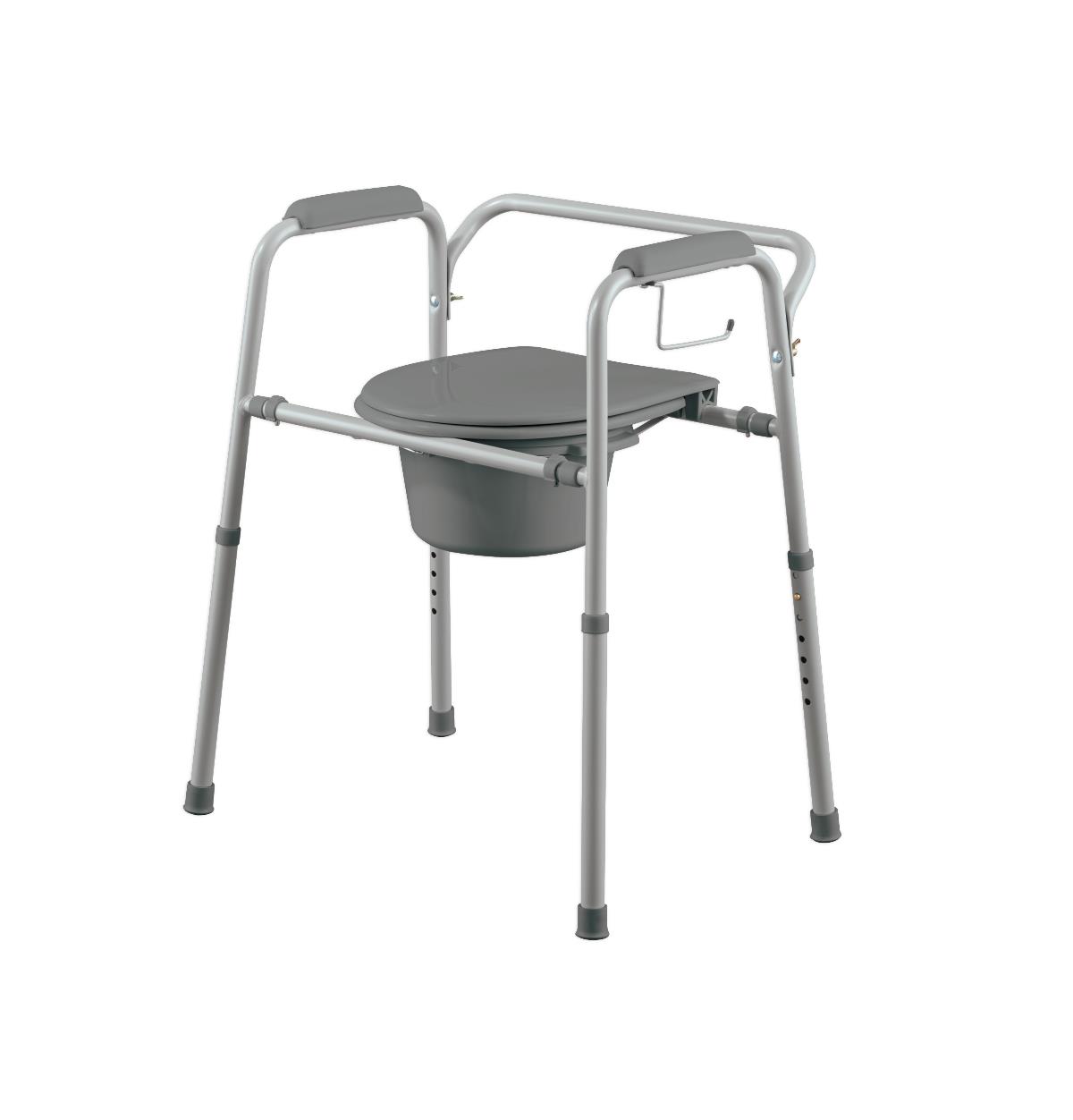 Medline Steel 3-in-1 Folding Commodes