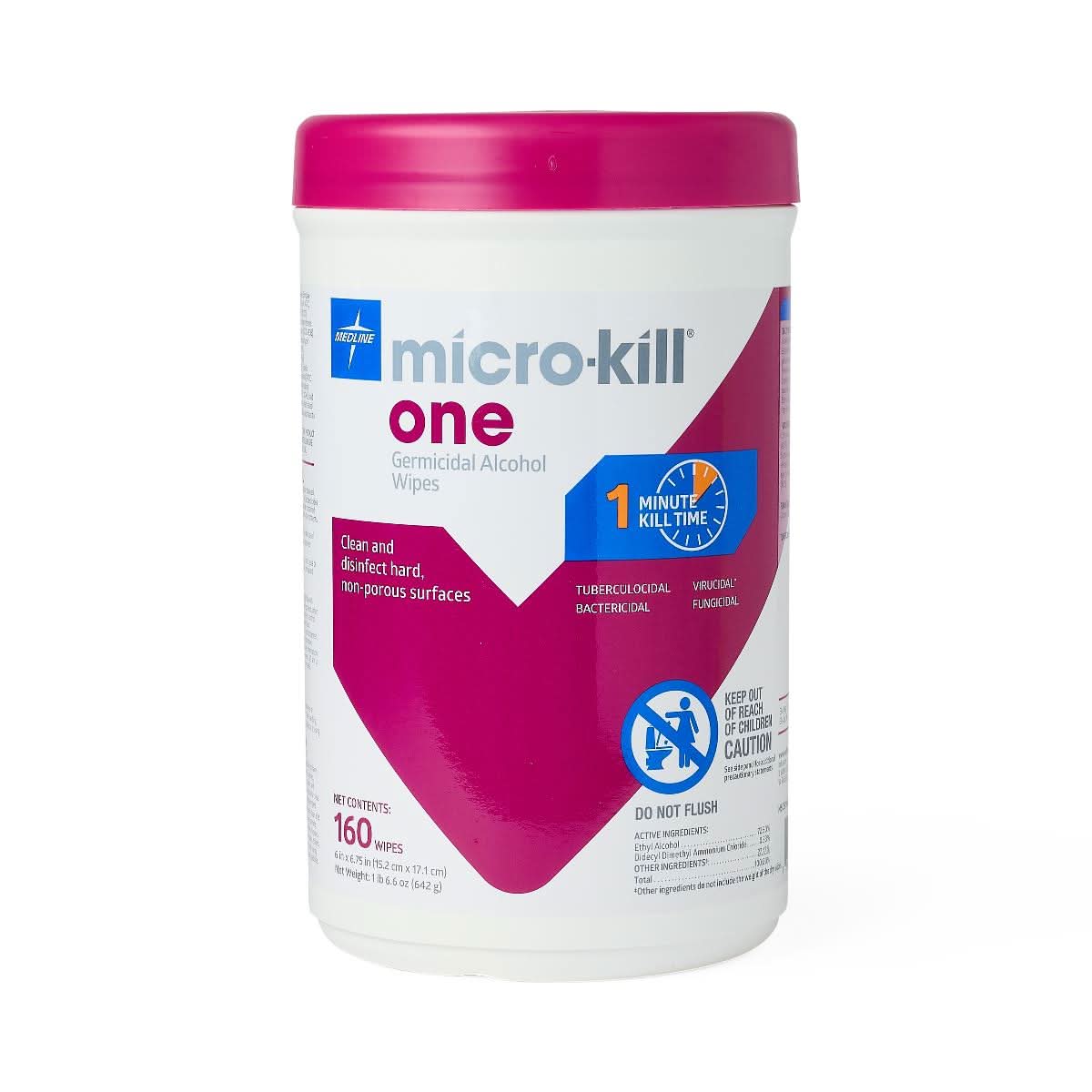 Medline Micro-Kill One Disinfectant Wipes