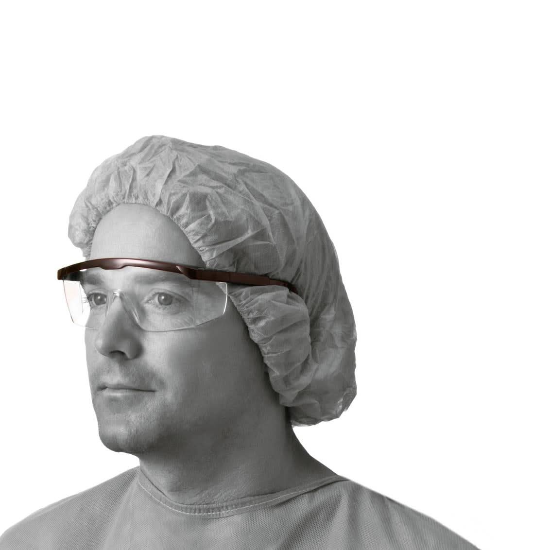 Medline Clear Safety Glasses with Black Frame