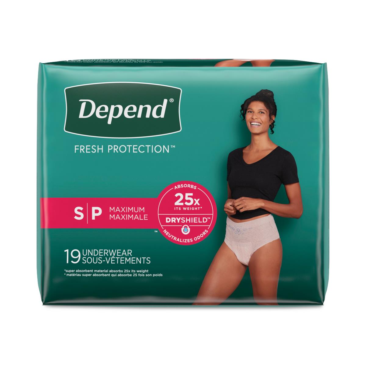 Medline Depend Fresh Protection Incontinence Underwear for Women