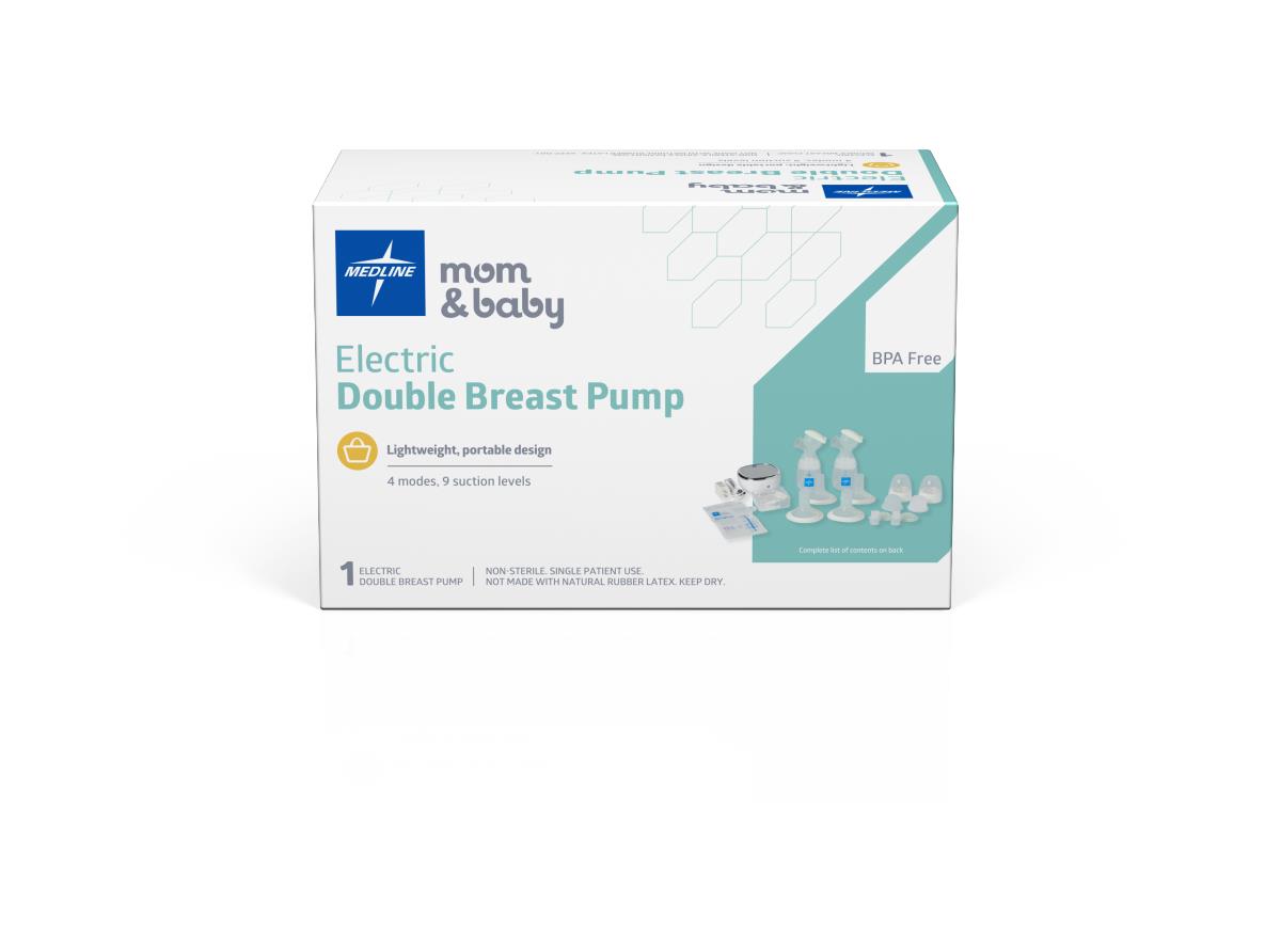 Medline Double-Electric Breast Pump with Milk Storage Bag