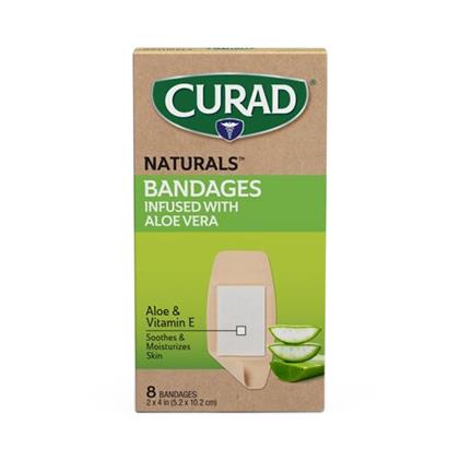 Medline Curad Natural Bandages with Aloe and Vitamin E