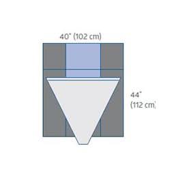 Medline Underbuttocks Surgical Drape with Pouch and Backing
