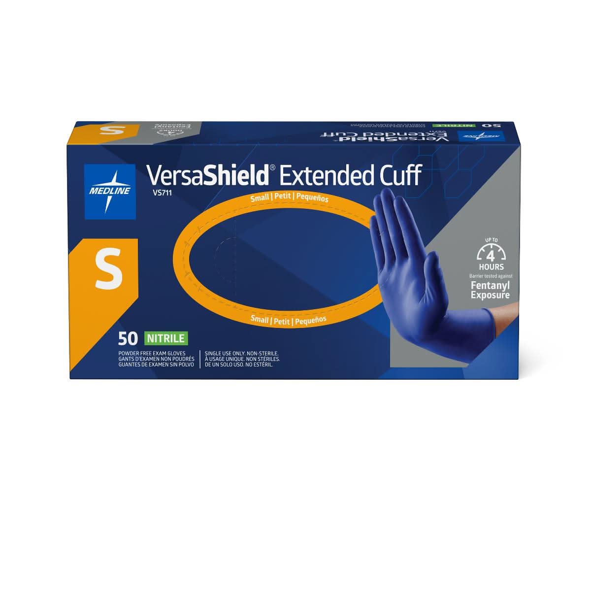 Medline VersaShield Extended Cuff Exam Gloves