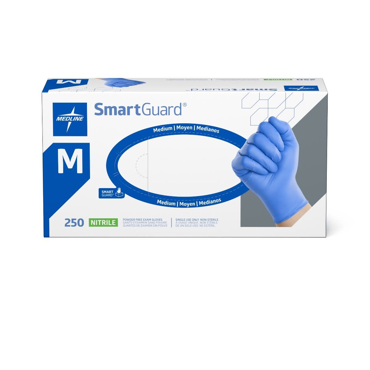 Medline Smartguard Nitrile Exam Gloves