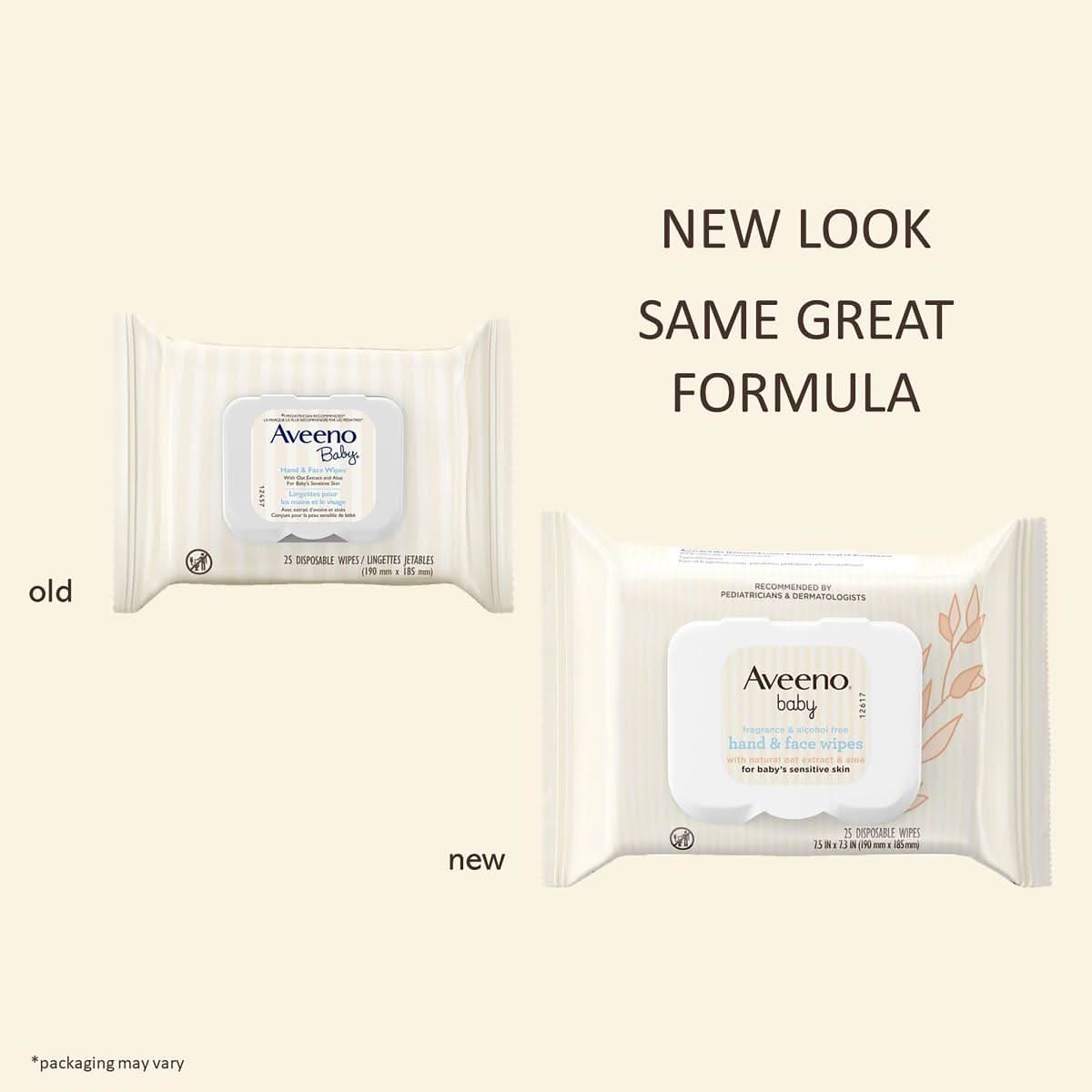 Medline Aveeno Baby Sensitive Skin Hand and Face Wipes