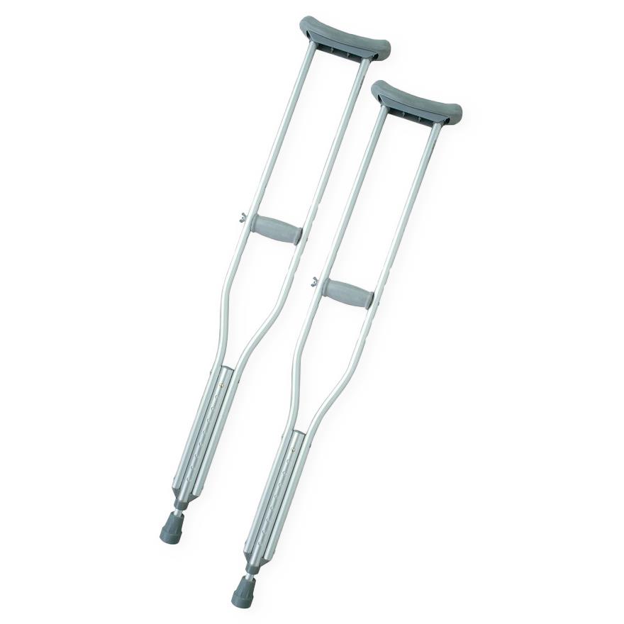 Medline Standard Steel Push-Button Crutches