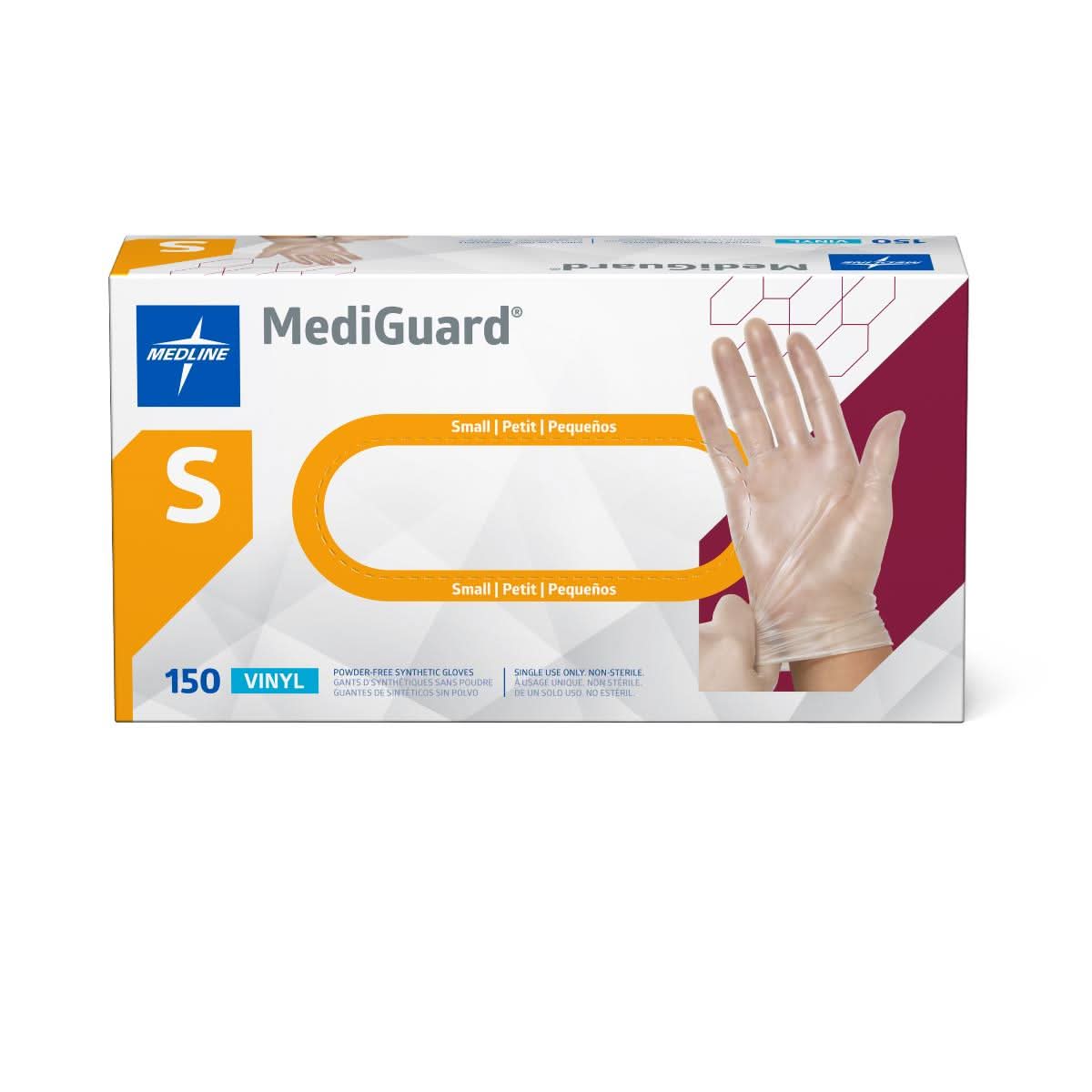 Medline MediGuard┐ Vinyl Synthetic Exam Gloves