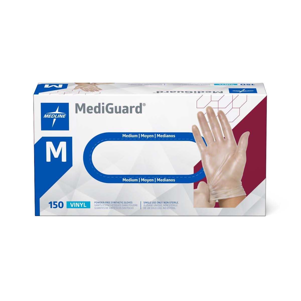Medline MediGuard Vinyl Synthetic Exam Gloves - CA Only