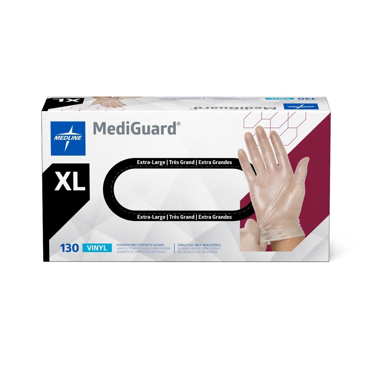 Medline MediGuard Vinyl Synthetic Exam Gloves - CA Only