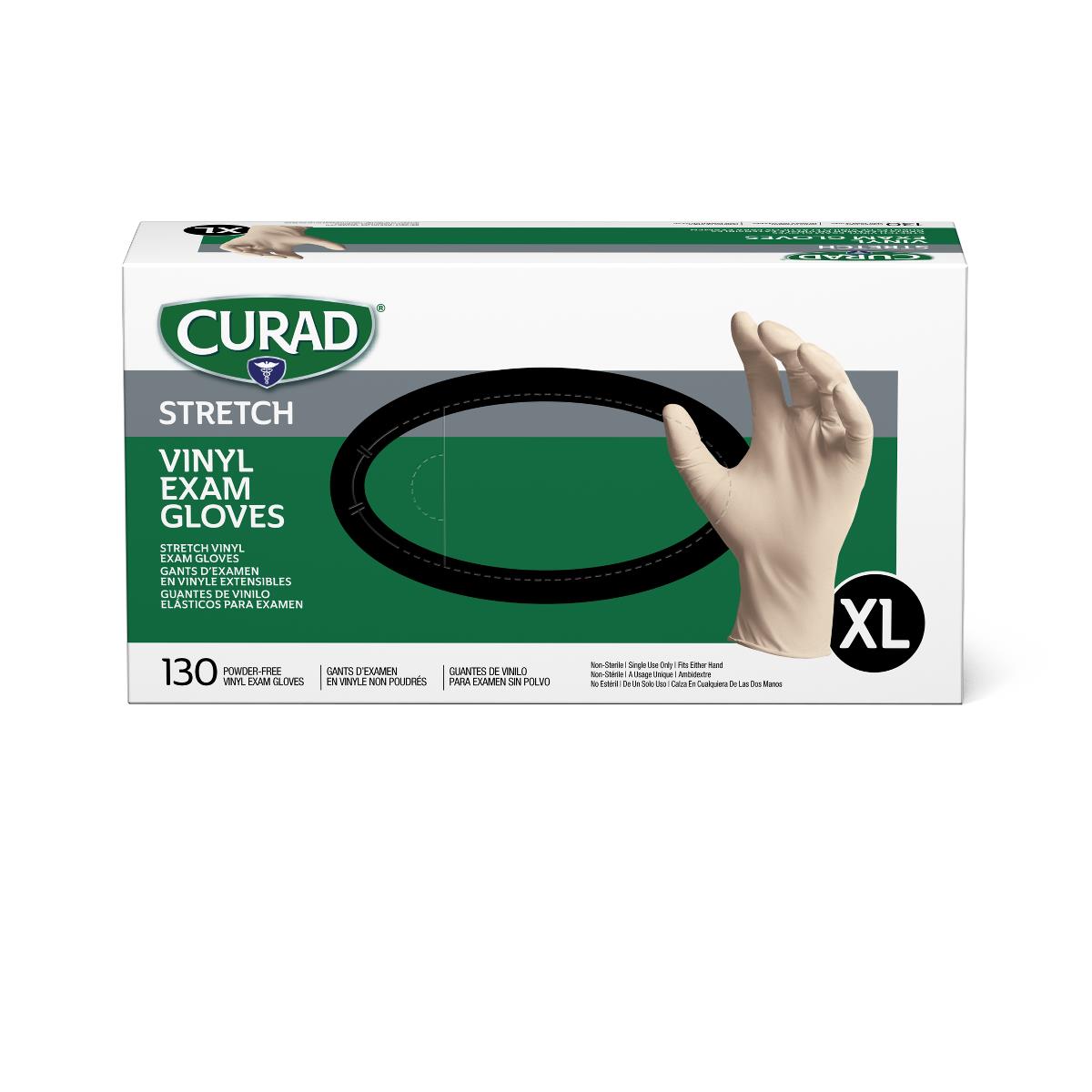 Medline CURAD Stretch Vinyl Exam Gloves - CA Only