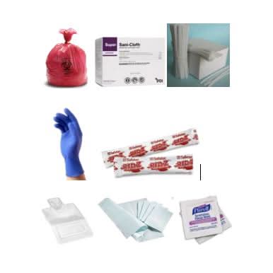 Medline Fluid Clean-up Kits