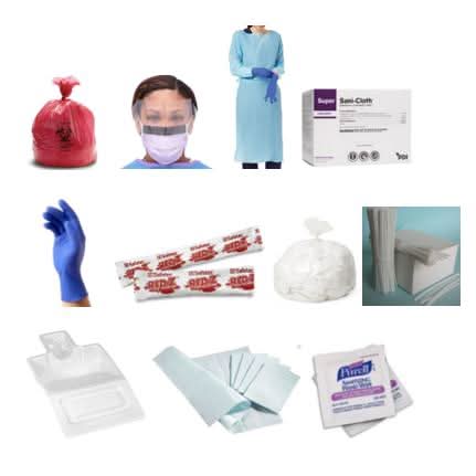Medline Fluid Clean-up Kits