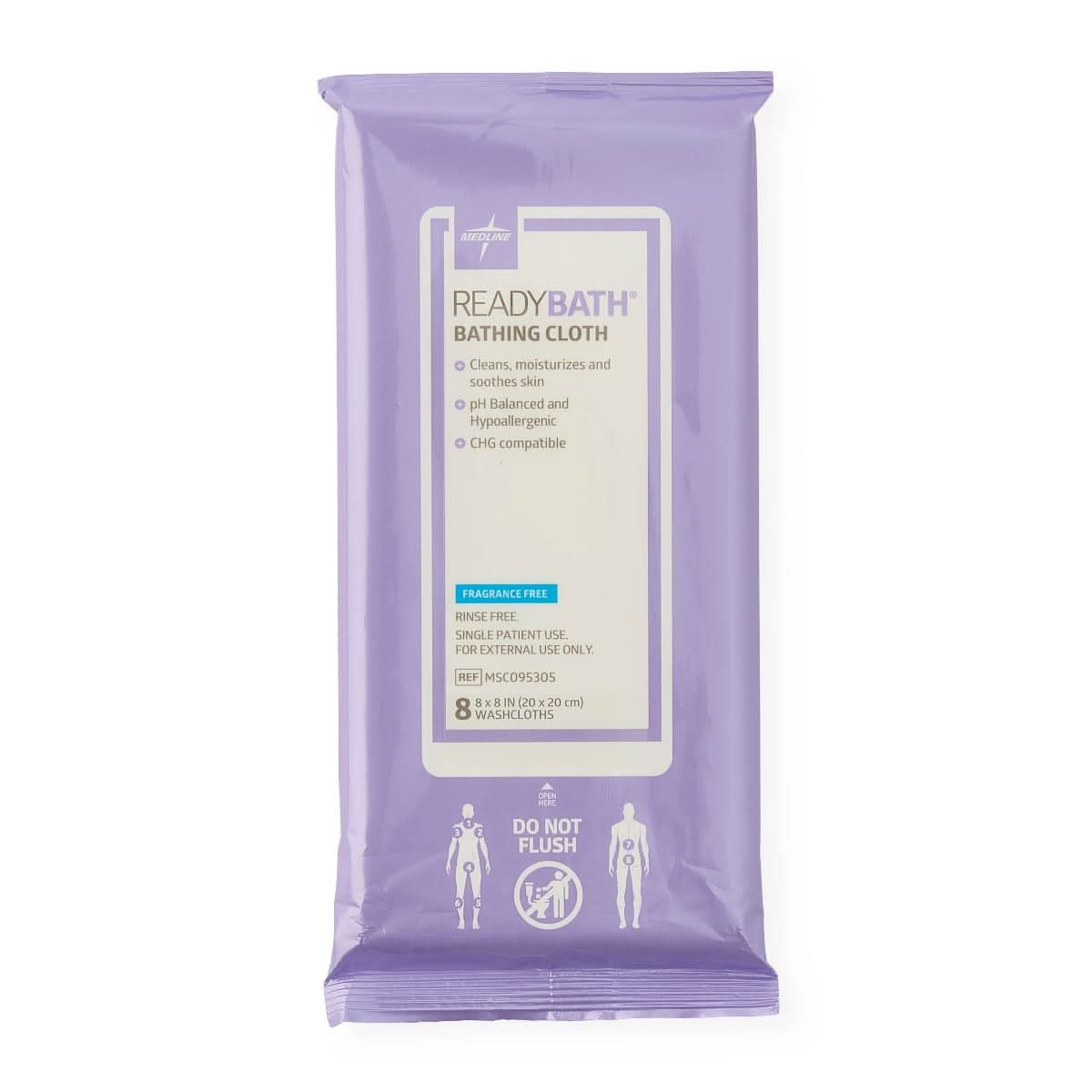 Medline ReadyBath Total Body Cleansing Standard Weight Washcloths
