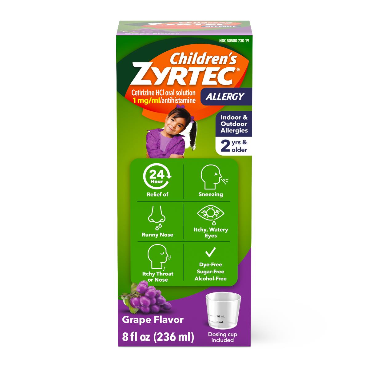 Medline Zyrtec Children's 24-Hour Allergy Syrup