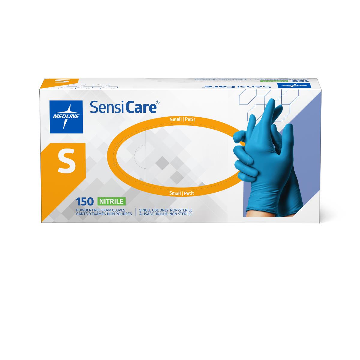 Medline SensiCare Powder-Free Nitrile Exam Gloves