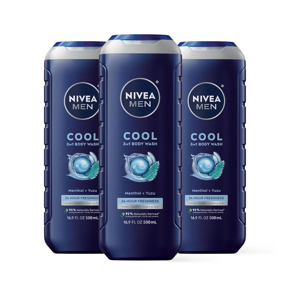 Medline Nivea Men Cool 3-In-1 Body Wash