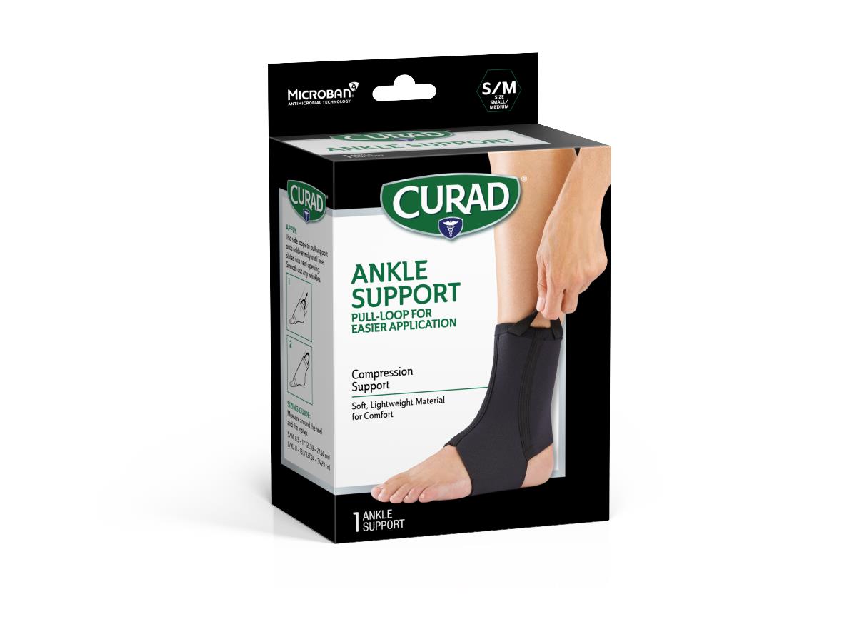 Medline CURAD Performance Series Neoprene Open Heel Ankle Supports