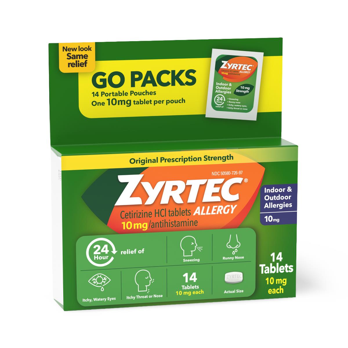 Medline Zyrtec 24-Hour Allergy-Relief Medication